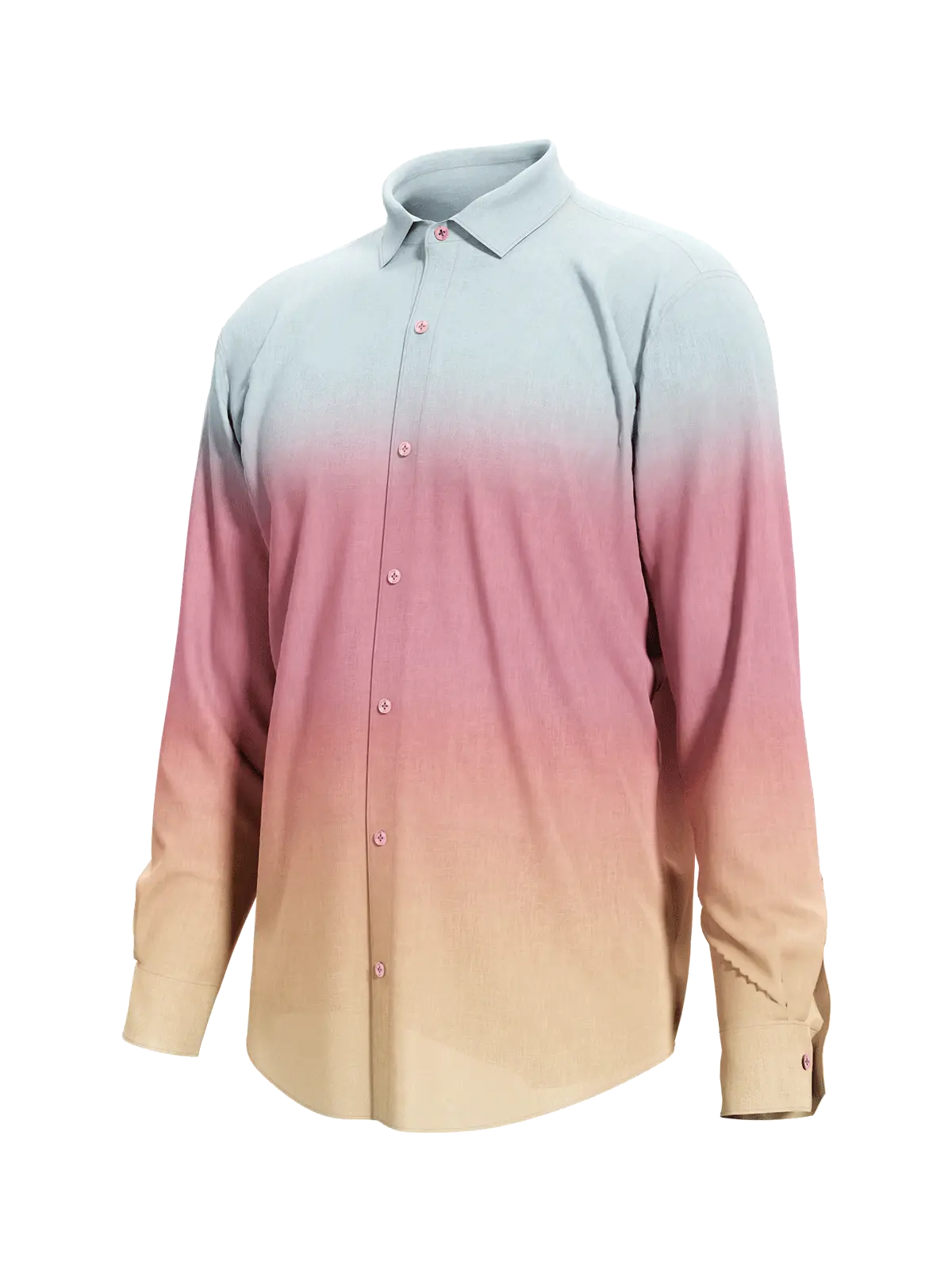 Ombre Print Men's Shirt