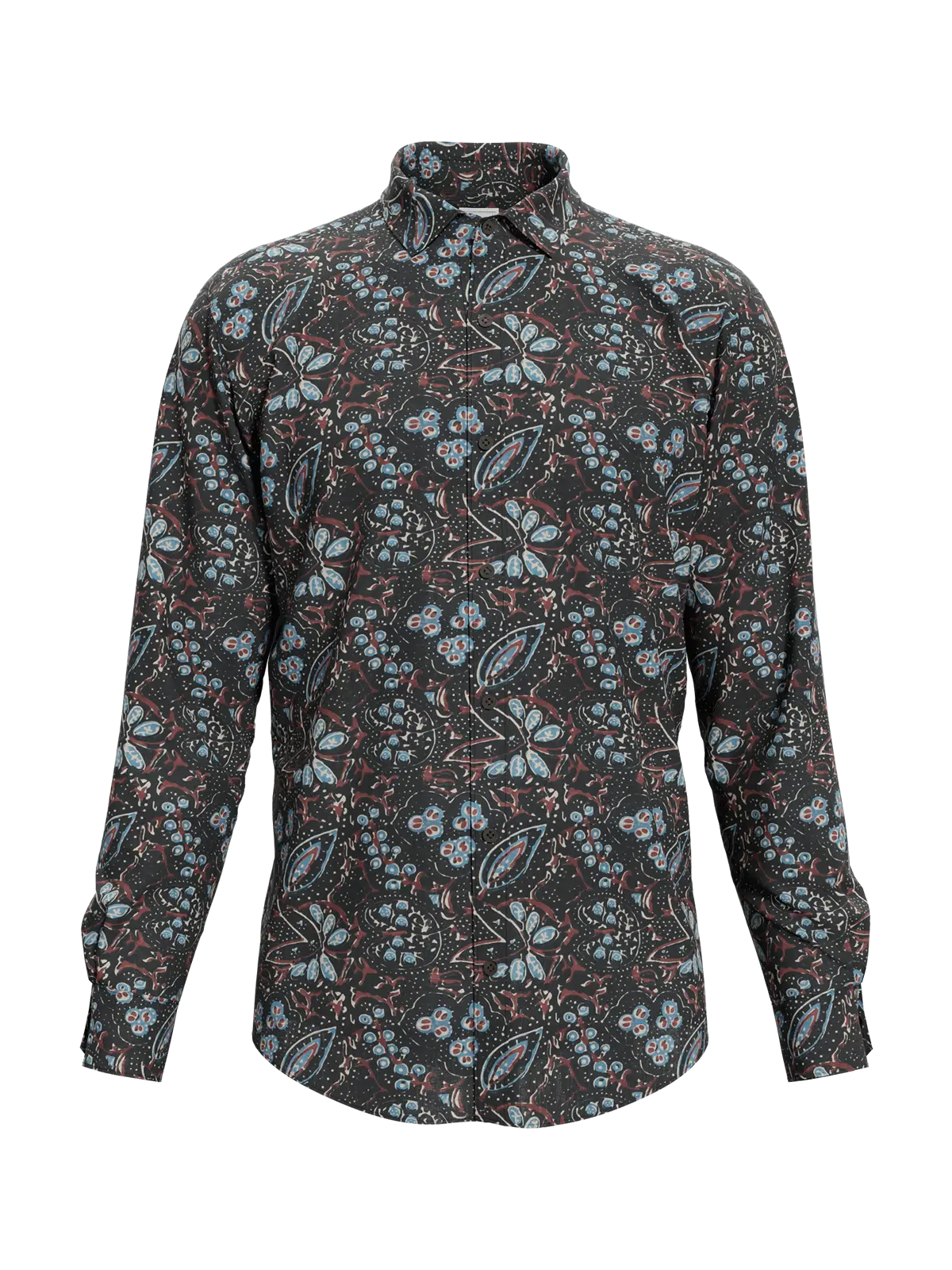 Charcoal Garden Modal Men's Shirt