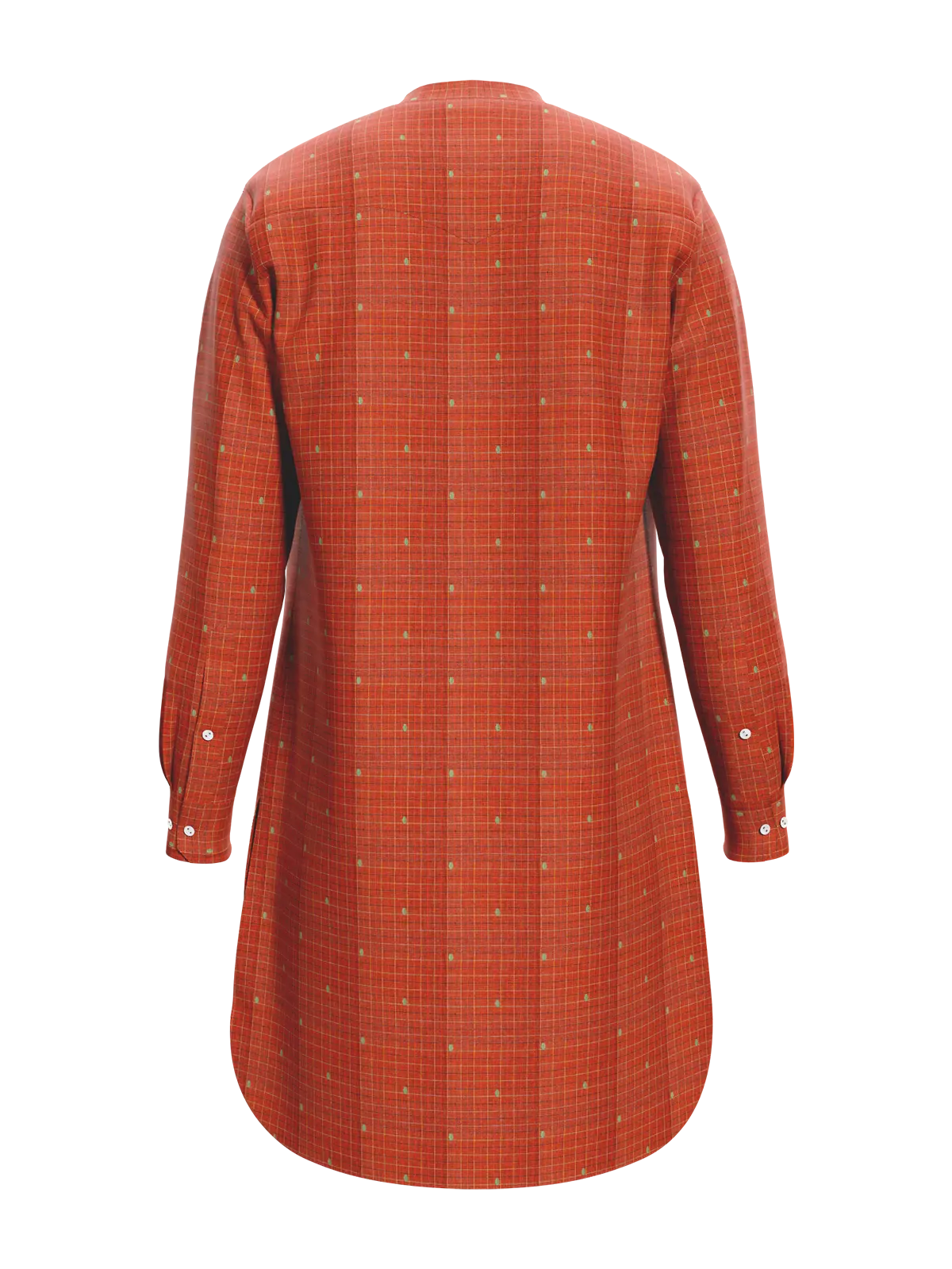 Crimson Loom-Textured Cotton Apparel